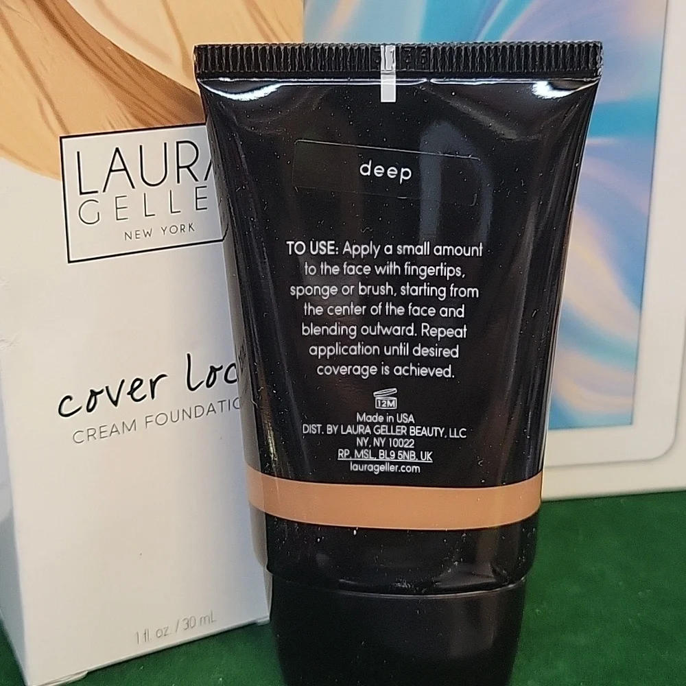 Laura Geller Cover Lock Foundation Deep 30ml New Sealed Tube In Box